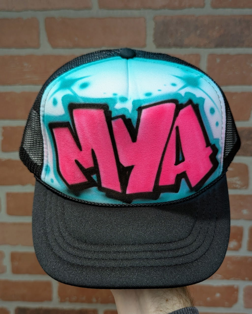 block name design custom personalized airbrush apparel design