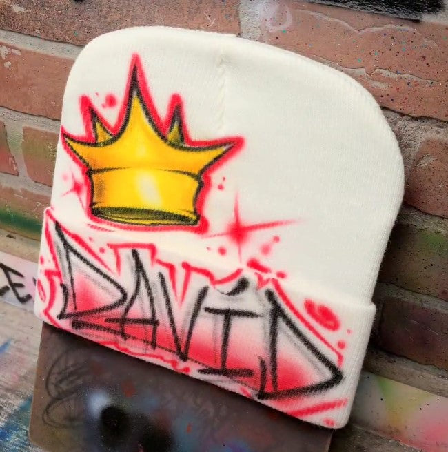 urban crown hat personalized custom airbrush apparel design