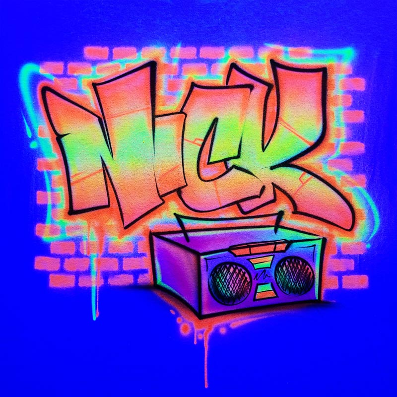 GLOW | Boombox Graffiti Design