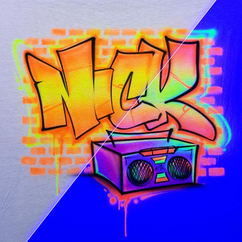 GLOW | Boombox Graffiti Design