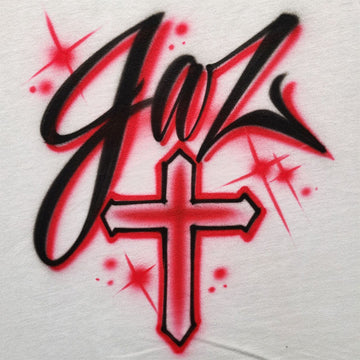 Airbrush Christian Cross Shirt