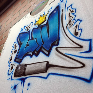 Graffiti Rapper Mic Airbrush Design