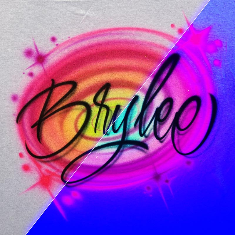 GLOW | Swirl Script Name