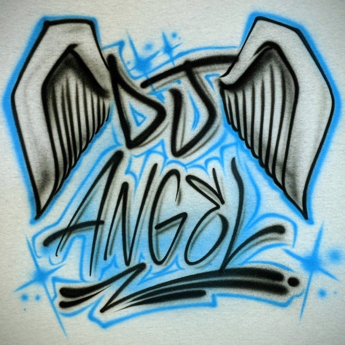 Angel Wings Design Customizable Airbrush T shirt Design from Airbrush Customs x Dale The Airbrush Guy