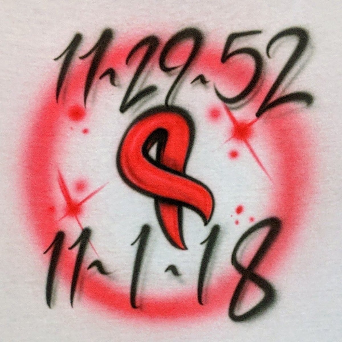 Awareness Ribbon Customizable Airbrush T shirt Design from Airbrush Customs x Dale The Airbrush Guy