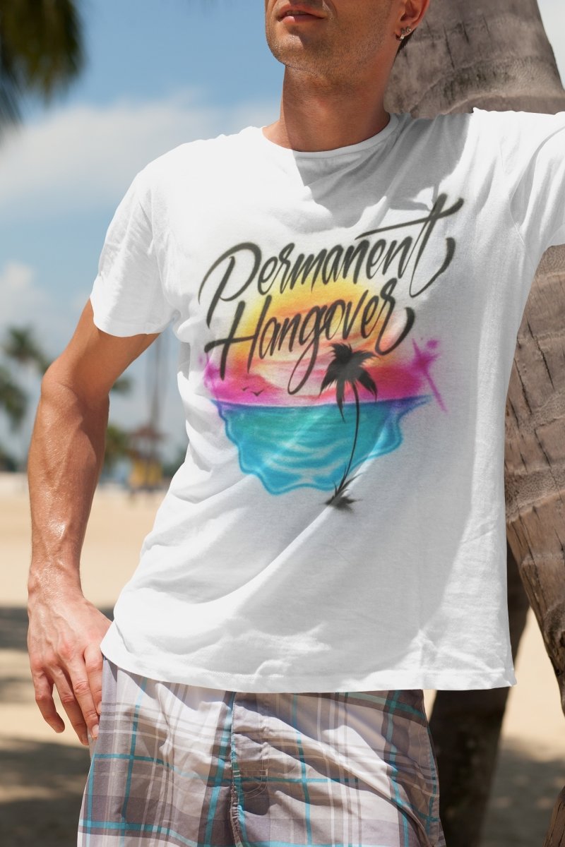 beach sunset ocean view custom airbrush clothing