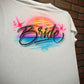 Beach Sunset Name Customizable Airbrush T shirt Design from Airbrush Customs x Dale The Airbrush Guy