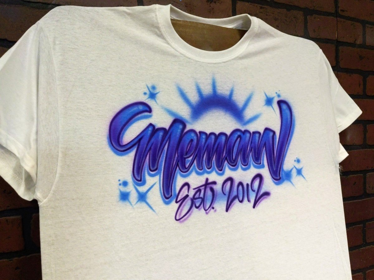 Birthday Date Design Customizable Airbrush T shirt Design from Airbrush Customs x Dale The Airbrush Guy