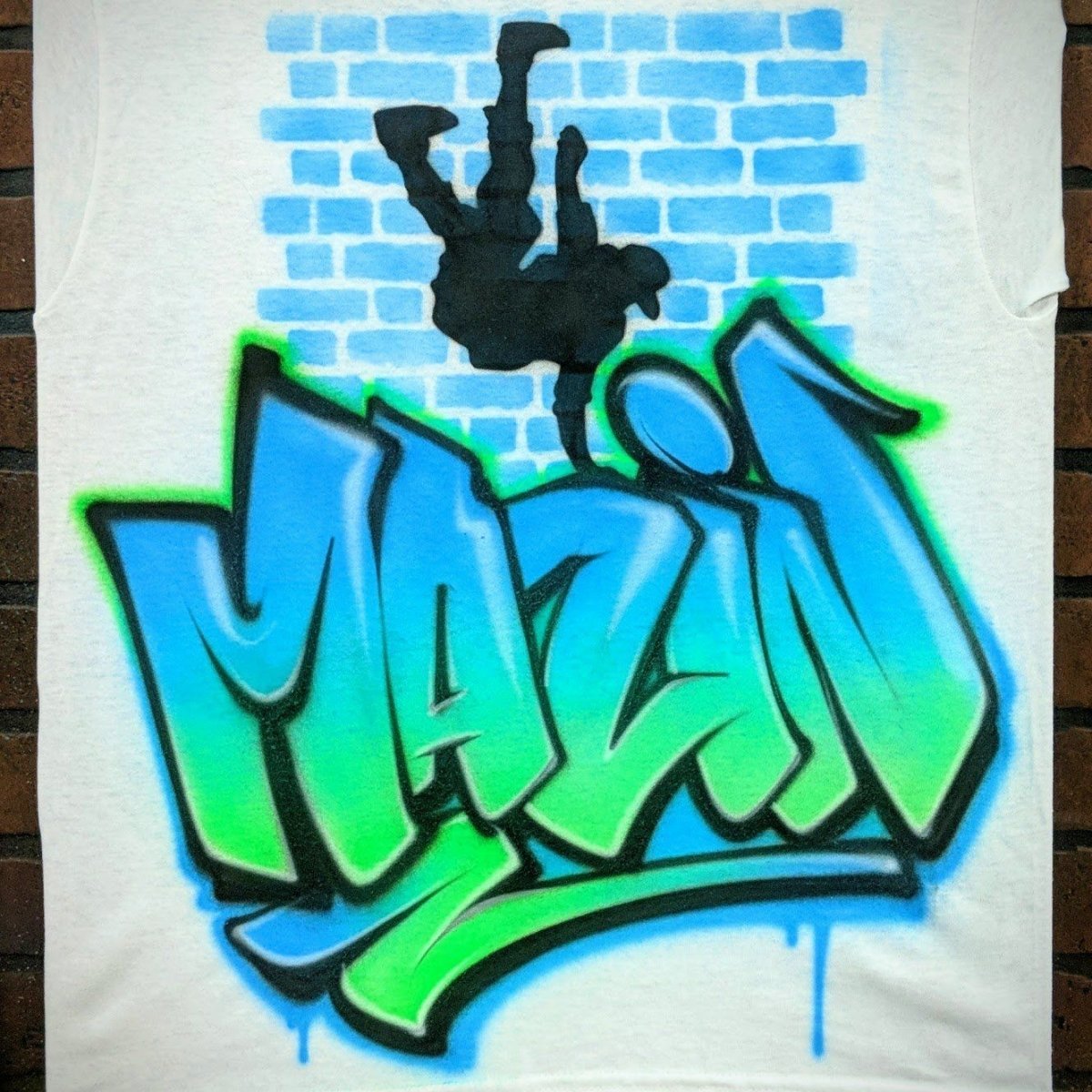 Break Dance Graffiti Customizable Airbrush T shirt Design from Airbrush Customs x Dale The Airbrush Guy