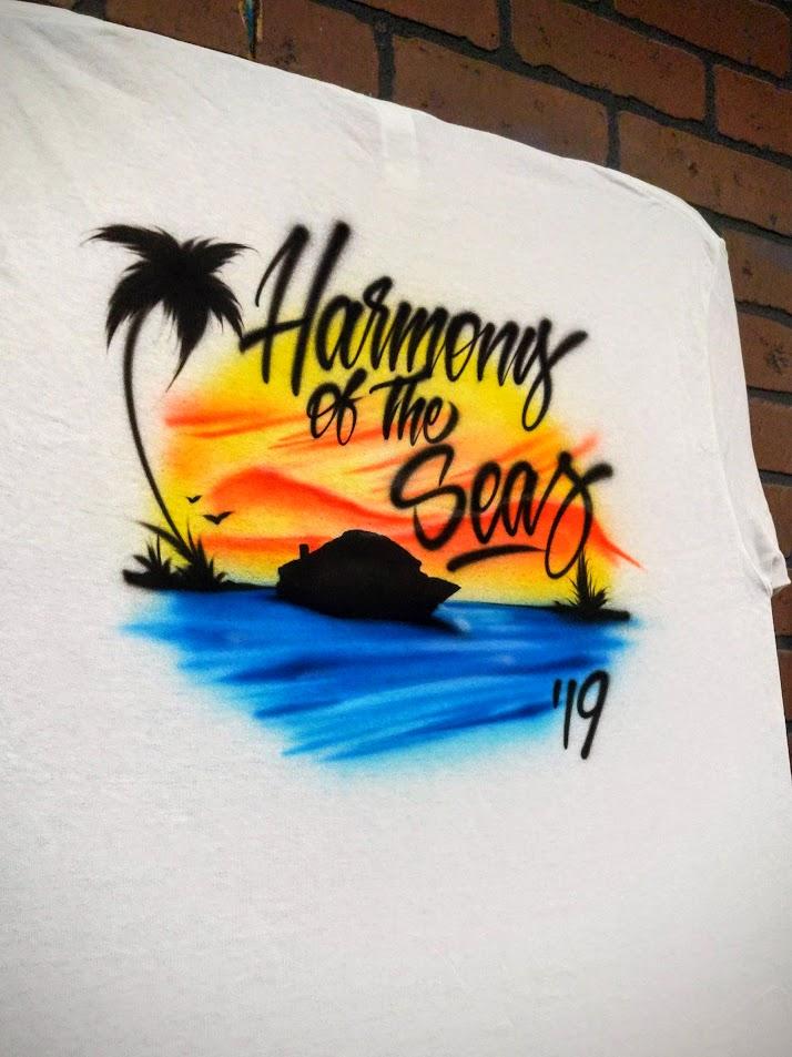 cruise ship design custom personalized airbrush apparel design