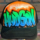 Custom Trucker | Graffiti Name Customizable Airbrush T shirt Design from Airbrush Customs x Dale The Airbrush Guy