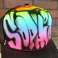Custom Trucker | Rainbow Graffiti Customizable Airbrush T shirt Design from Airbrush Customs x Dale The Airbrush Guy
