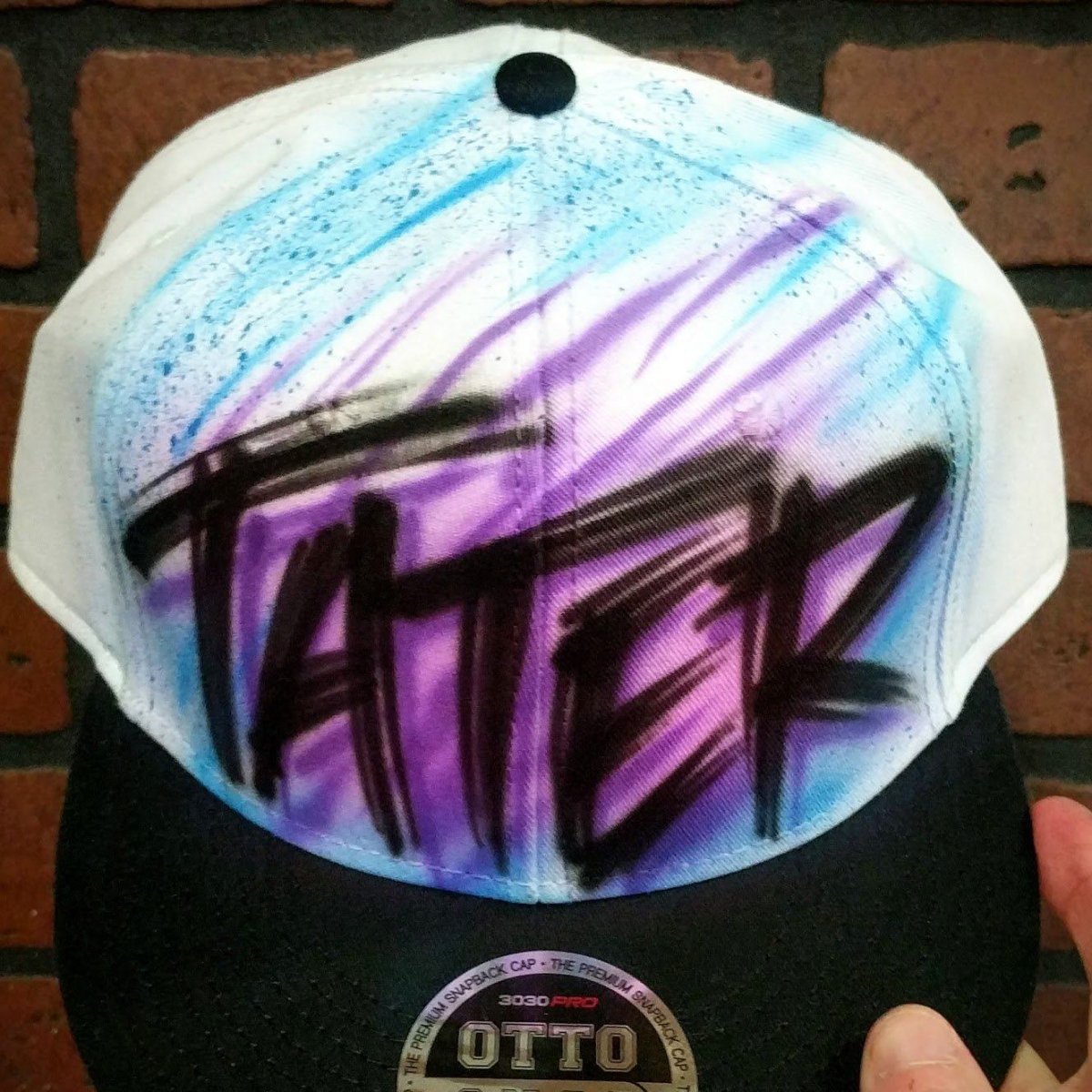 Custom Trucker | Scratch Name Design Customizable Airbrush T shirt Design from Airbrush Customs x Dale The Airbrush Guy