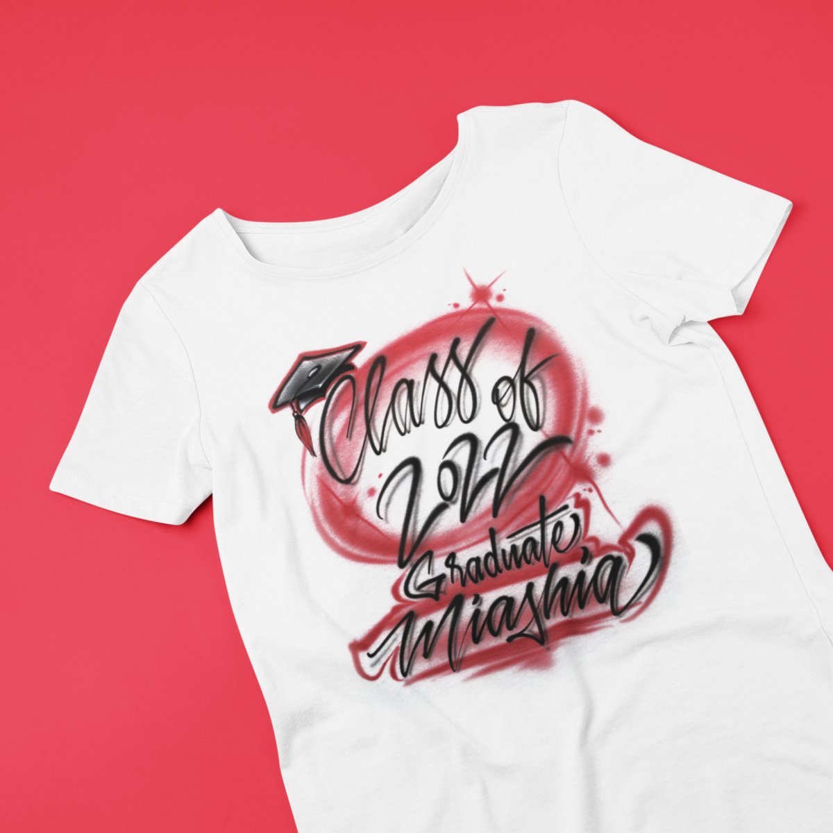 Graduation Class Design Customizable Airbrush T shirt Design from Airbrush Customs x Dale The Airbrush Guy