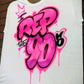 I Rep the 90's Customizable Airbrush T shirt Design from Airbrush Customs x Dale The Airbrush Guy
