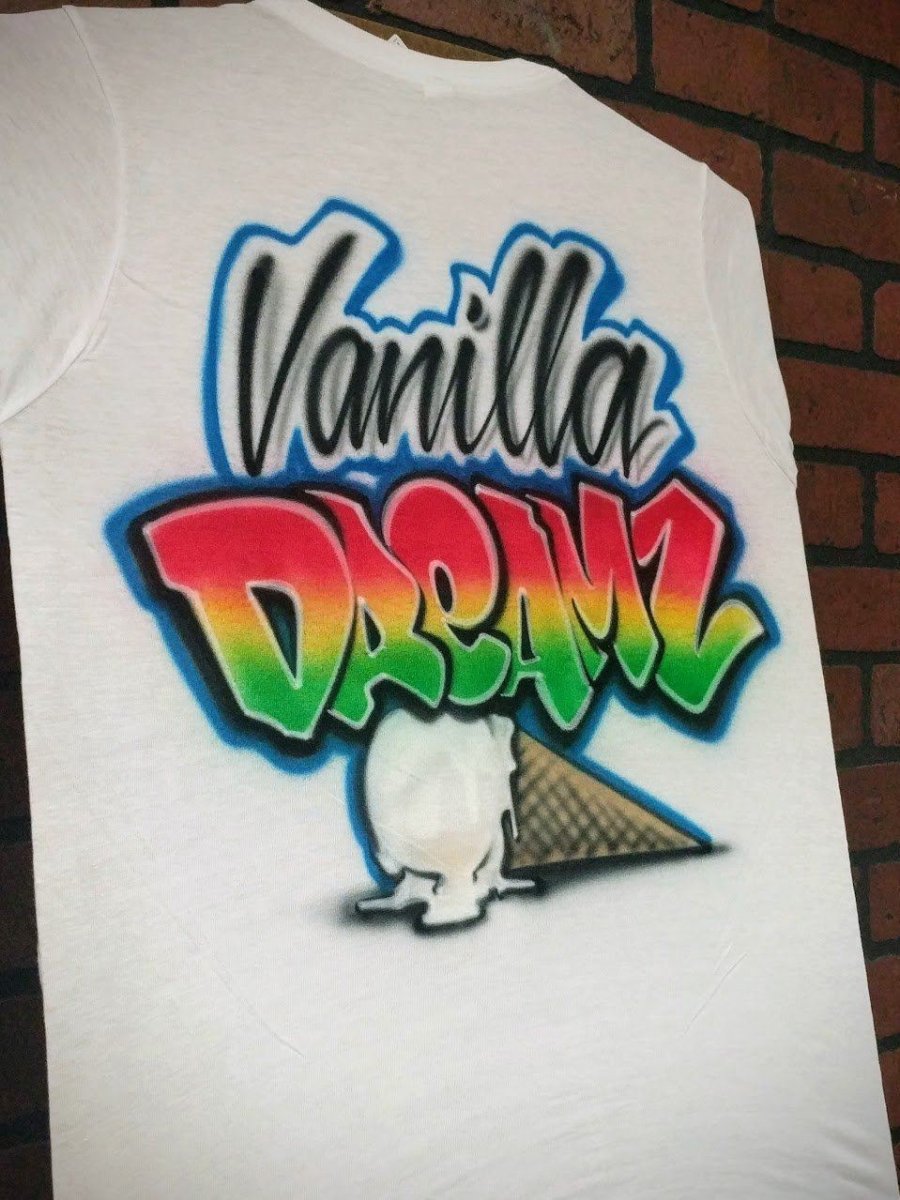 Ice Cream Design Customizable Airbrush T shirt Design from Airbrush Customs x Dale The Airbrush Guy