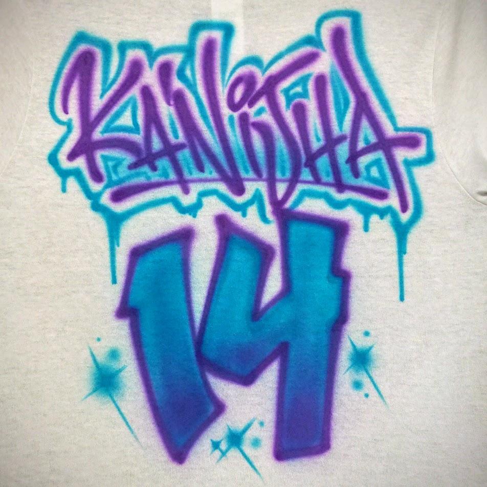 Jersey Name Design Customizable Airbrush T shirt Design from Airbrush Customs x Dale The Airbrush Guy