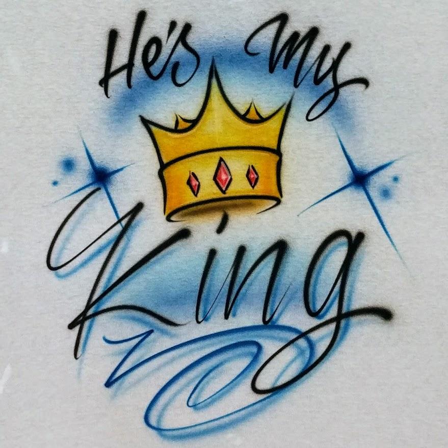 King Crown Design Customizable Airbrush T shirt Design from Airbrush Customs x Dale The Airbrush Guy