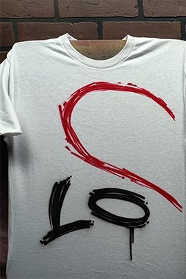 LOVE Split Heart Customizable Airbrush T shirt Design from Airbrush Customs x Dale The Airbrush Guy