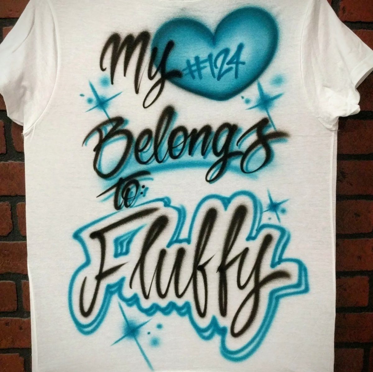 My Heart Belongs to.. Customizable Airbrush T shirt Design from Airbrush Customs x Dale The Airbrush Guy