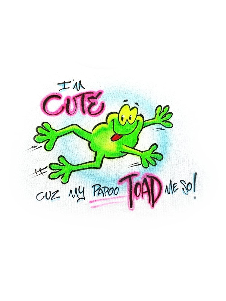 my papa toad me personalized custom airbrush apparel design