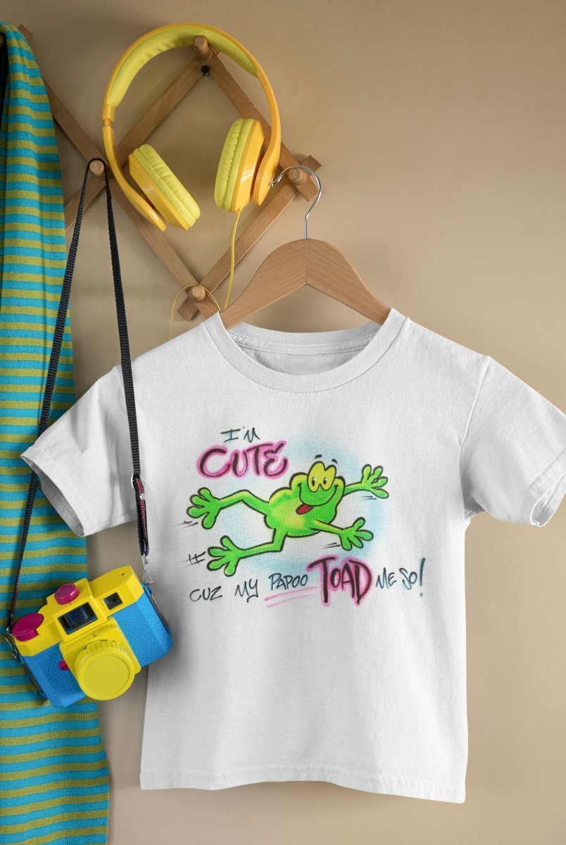 My papa TOAD me Customizable Airbrush T shirt Design from Airbrush Customs x Dale The Airbrush Guy