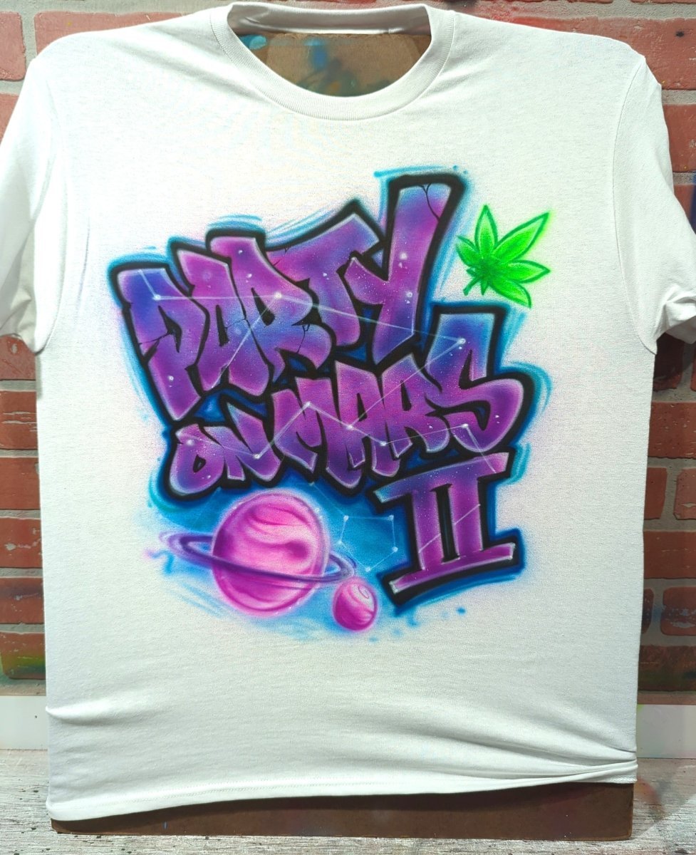 party on mars ii personalized custom airbrush apparel design