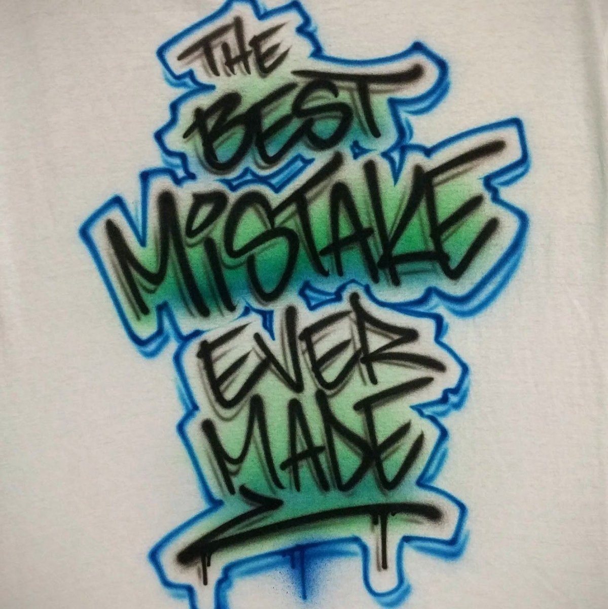 Print Lettering Customizable Airbrush T shirt Design from Airbrush Customs x Dale The Airbrush Guy