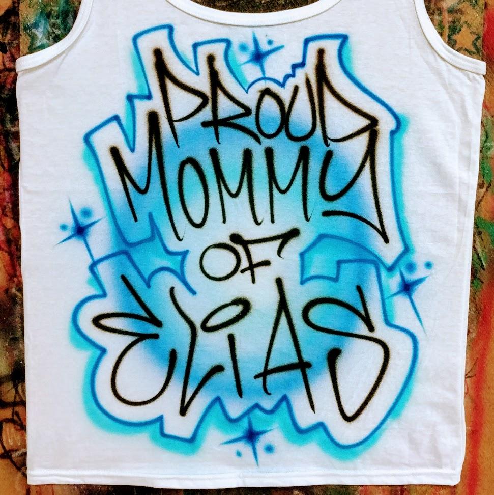 proud parent design personalized custom airbrush apparel design