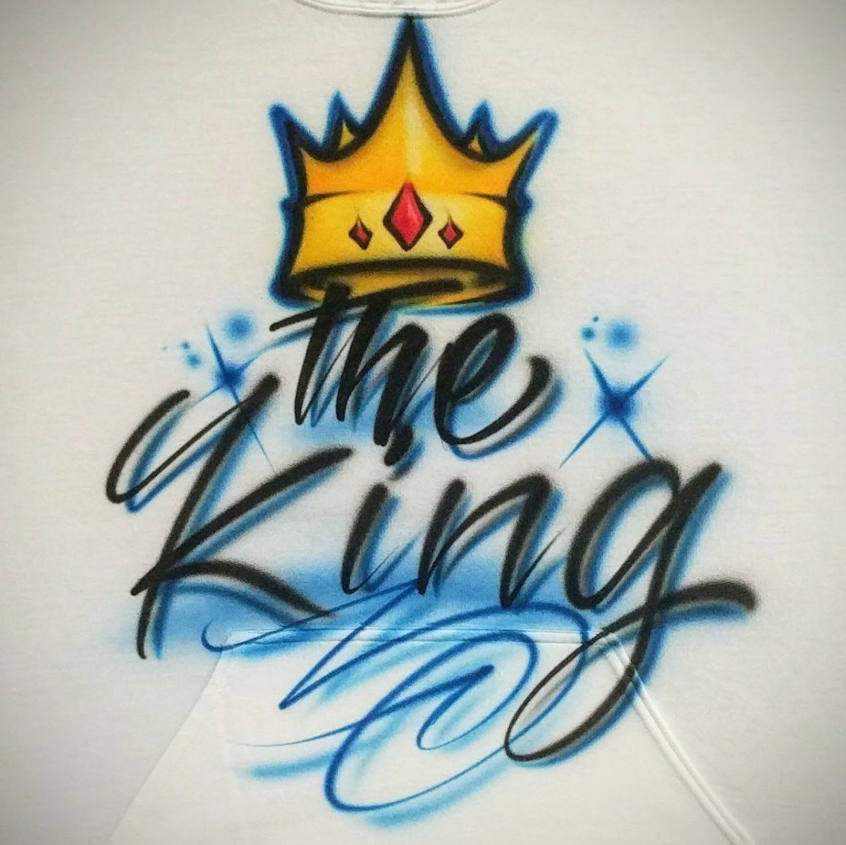Queen Crown Design Customizable Airbrush T shirt Design from Airbrush Customs x Dale The Airbrush Guy