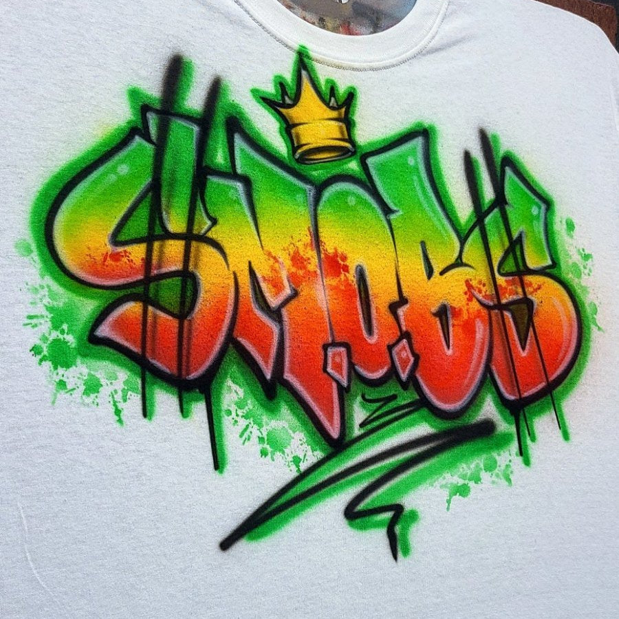 rasta graffiti personalized custom airbrush apparel design