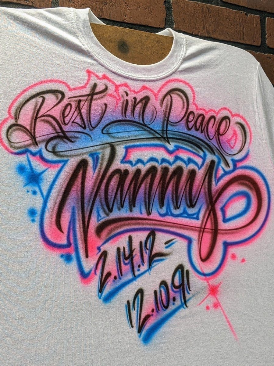 rip memorial design personalized custom airbrush apparel design