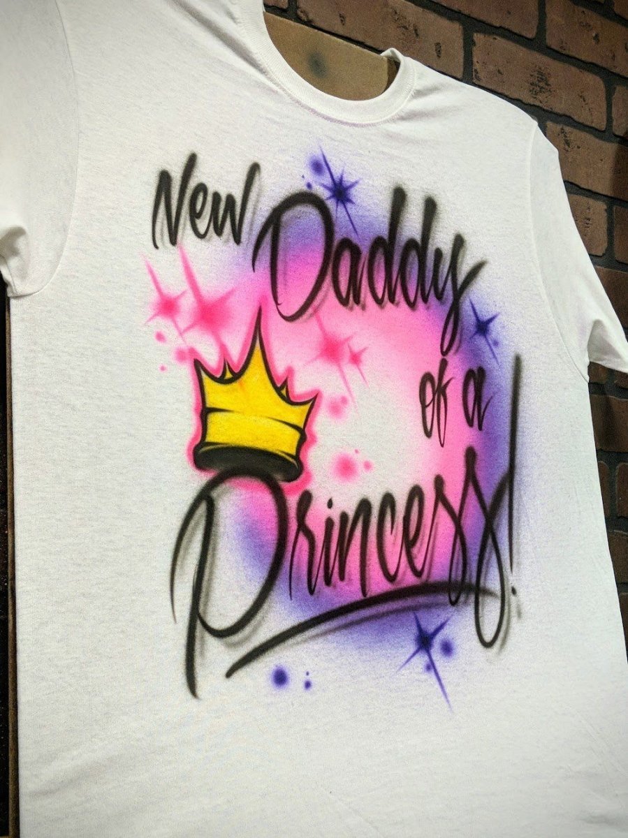 script crown design personalized custom airbrush apparel design
