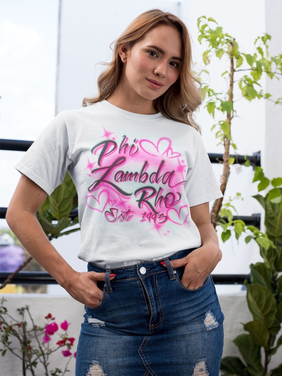 sorority design personalized custom airbrush apparel design