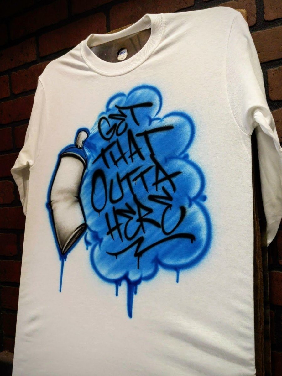 Spray Can Design Customizable Airbrush T shirt Design from Airbrush Customs x Dale The Airbrush Guy