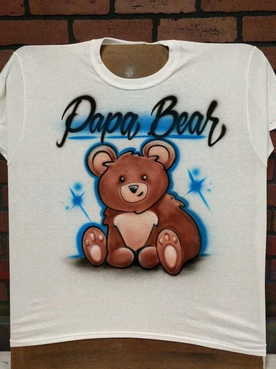 teddy bear design personalized custom airbrush apparel design
