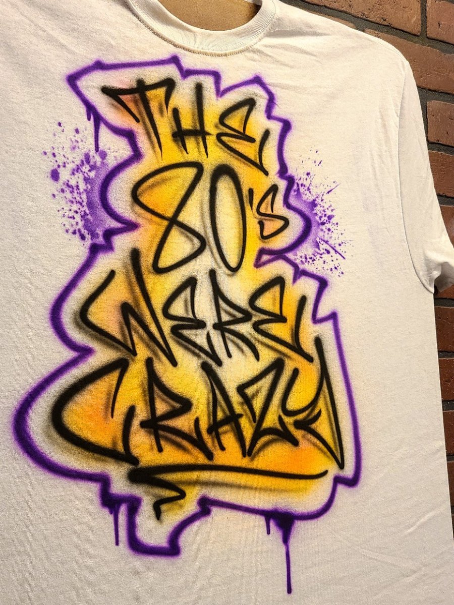 Urban Lettering Customizable Airbrush T shirt Design from Airbrush Customs x Dale The Airbrush Guy