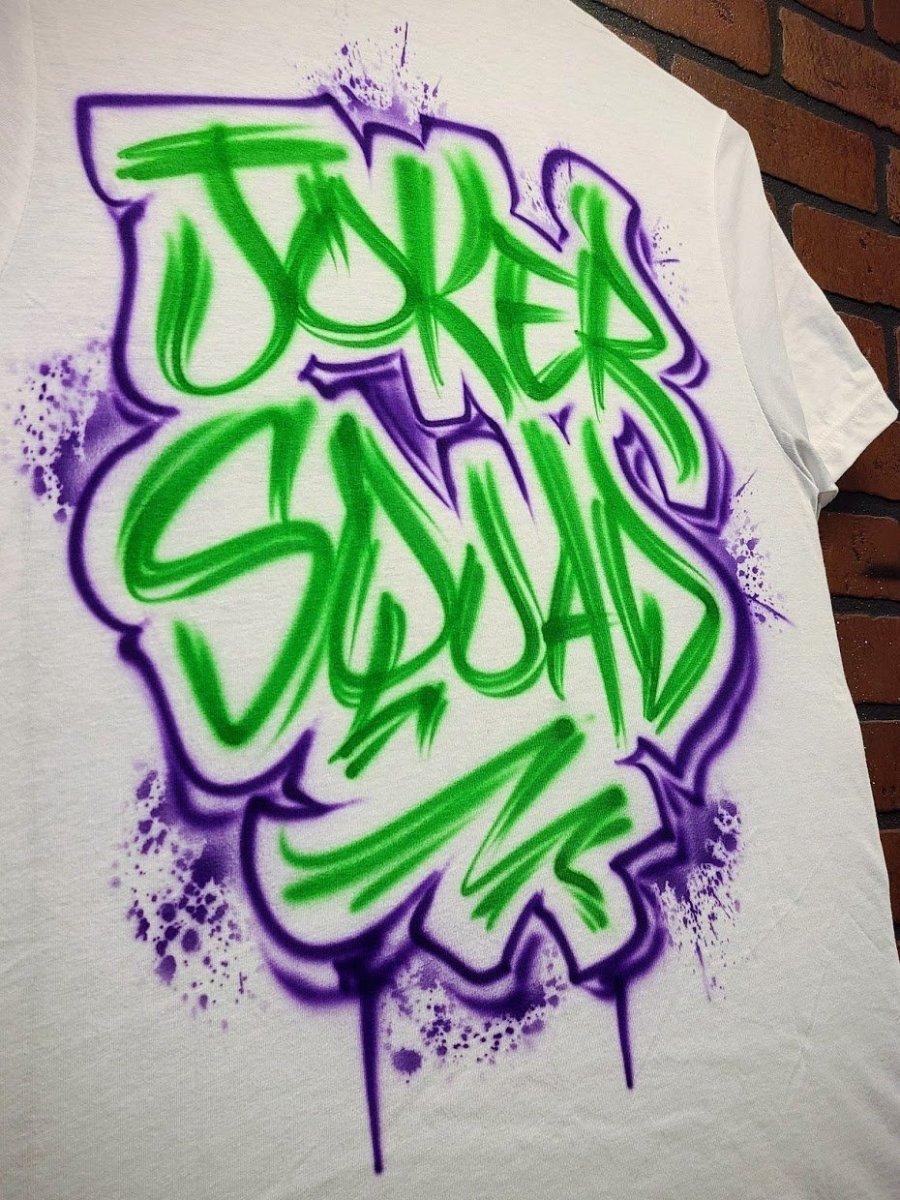 urban lettering personalized custom airbrush apparel design