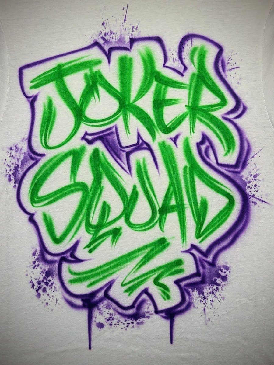Urban Lettering Customizable Airbrush T shirt Design from Airbrush Customs x Dale The Airbrush Guy