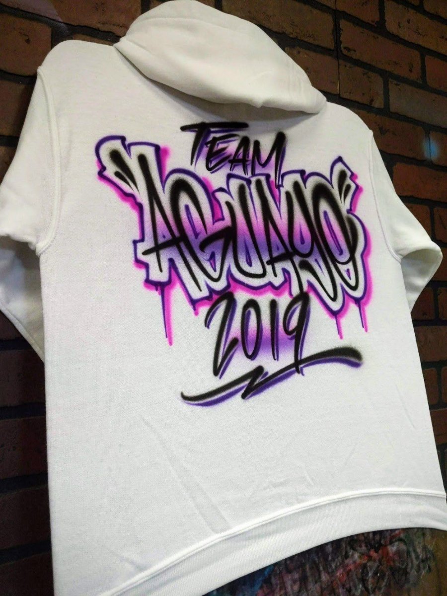 urban name personalized custom airbrush apparel design
