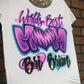 World's best mom Customizable Airbrush T shirt Design from Airbrush Customs x Dale The Airbrush Guy