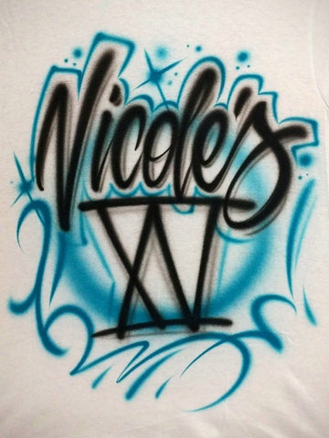 xv quince personalized custom airbrush apparel design