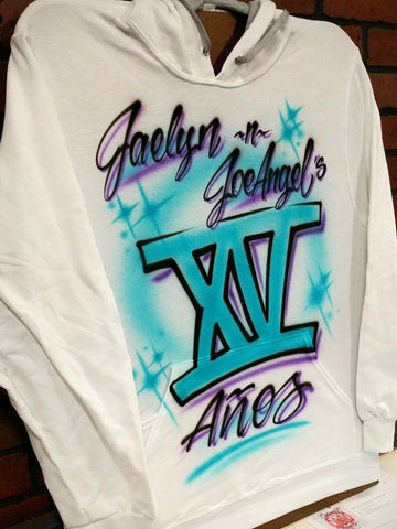 xv quince personalized custom airbrush apparel design