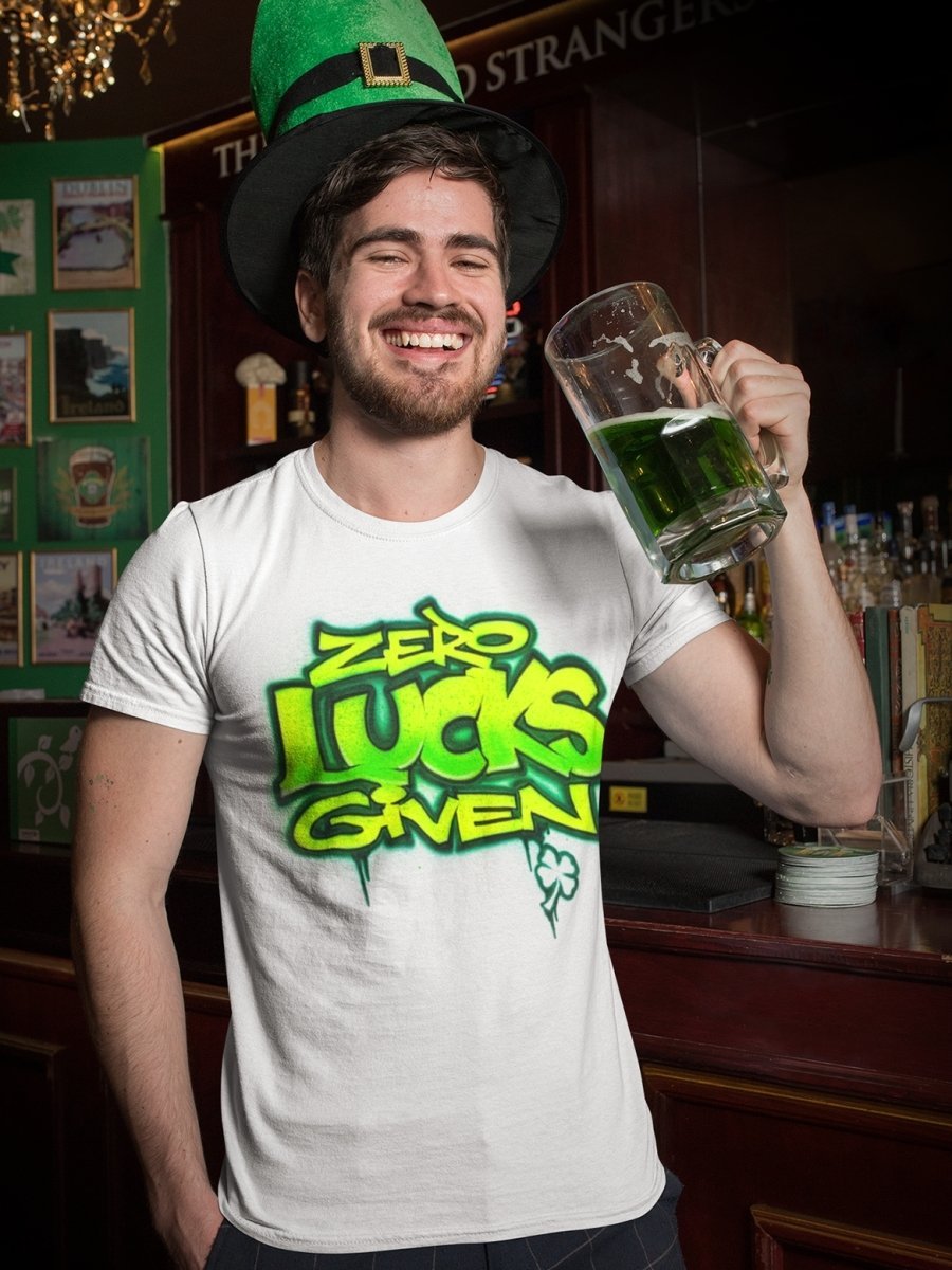 zero lucks given personalized custom airbrush apparel design