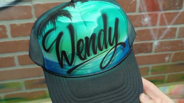 All Custom Airbrush Hat Designs