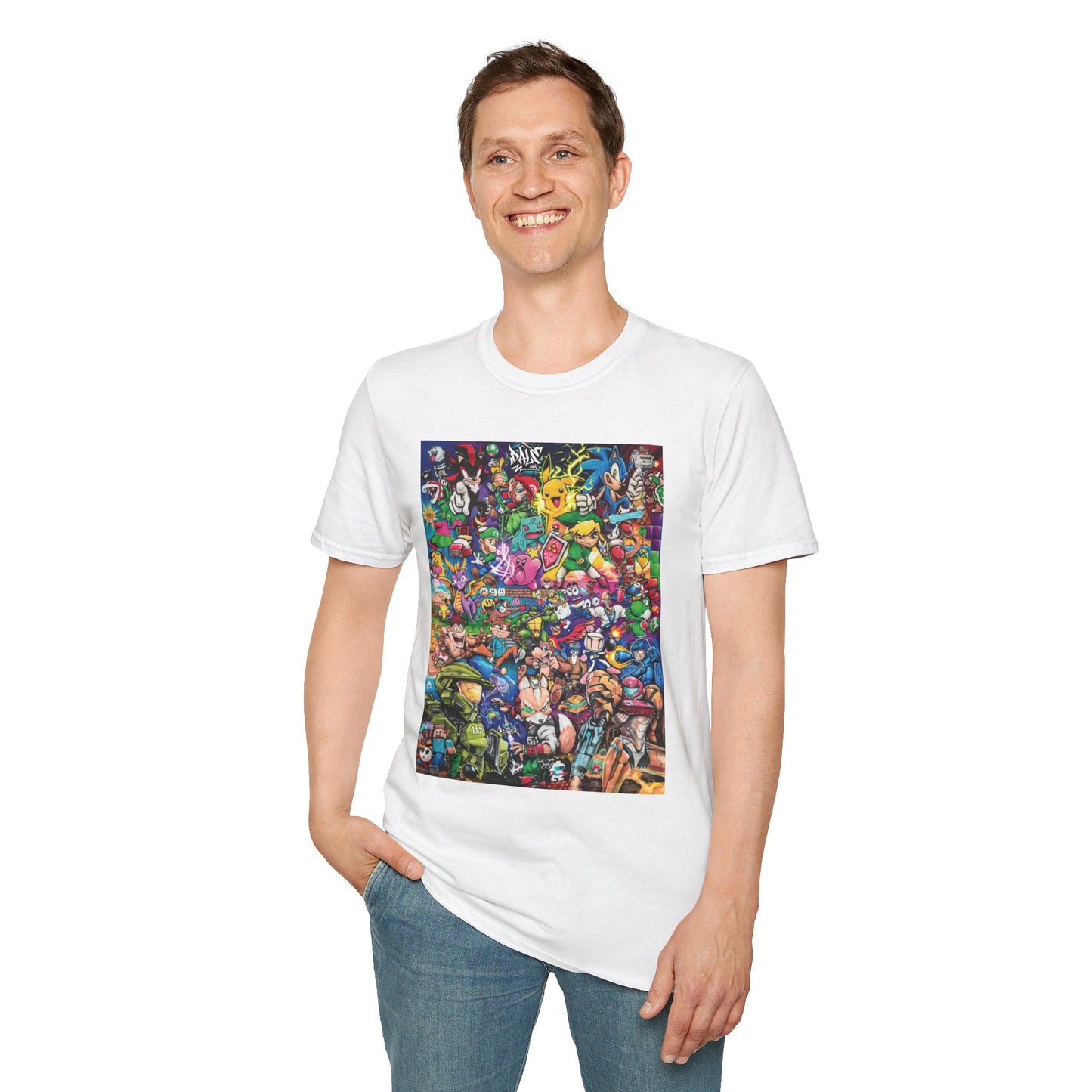 Retro Gaming Legends Unisex Soft-Style T-Shirt