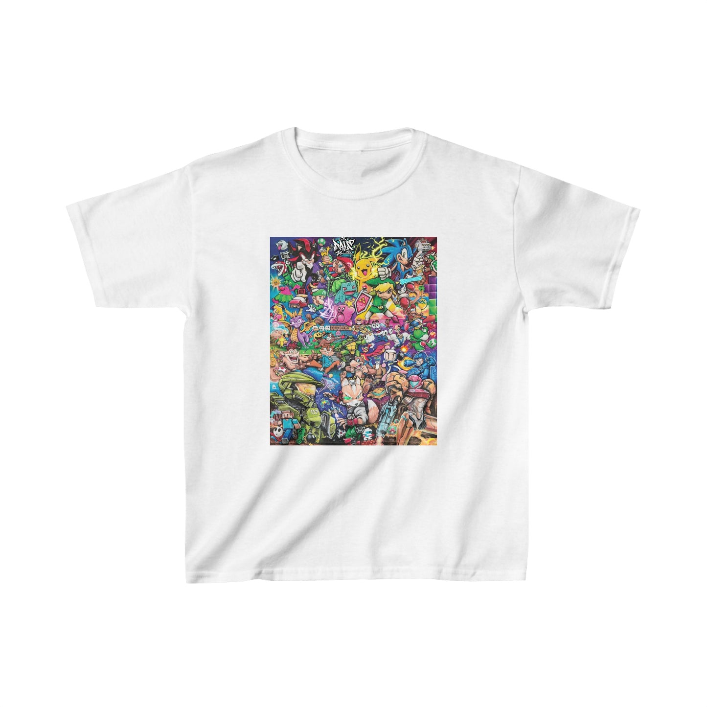 Retro Gaming Legends Kid's Heavy Cotton T-Shirt