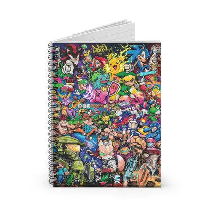 Retro Gaming Legends Spiral Notebook