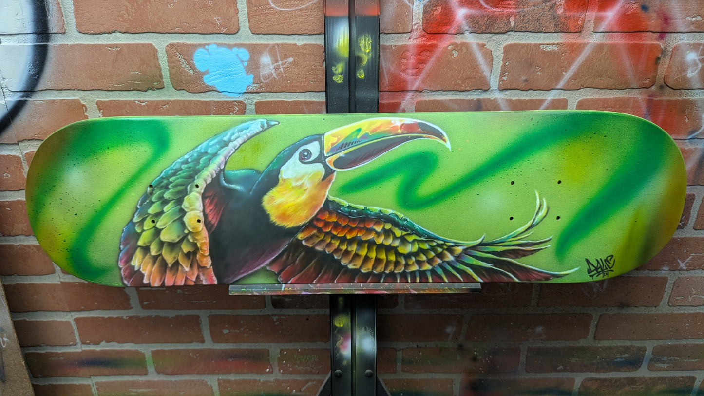 Stylized Toucan Skateboard Deck