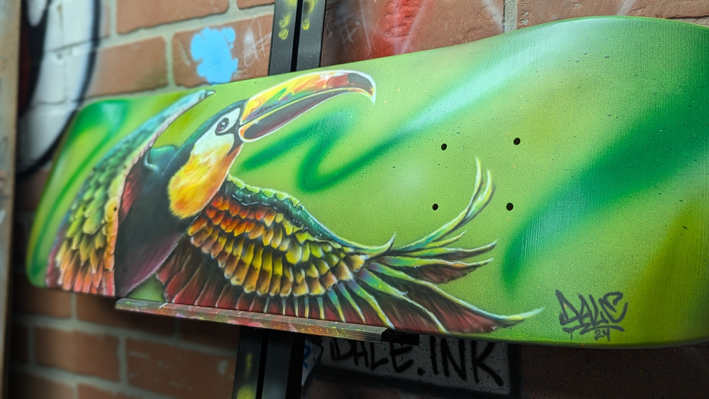 Stylized Toucan Skateboard Deck